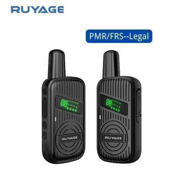 Ruyage L1 2 buc Mini Walkie Talkie Reîncărcabilă Walkie-Talkie PMR446 Raza Lunga Portabil Doi-way Radio Pentru Vânătoare