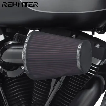 Motocicleta Filtrul de Aer, respirație Grea Ploaie Ciorap Negru Capac de Protecție Pentru Harley Filtrului de Aer Kituri XL48 1200 Touring Softail Dyna