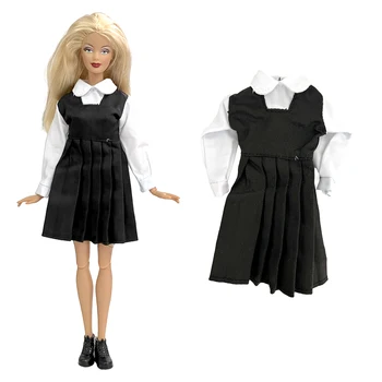 NK 1 Buc Moda Rochie Neagră Lady Costum de Haine pentru Papusa Barbie Haine Pentru 1/6 FR Papusa Accesorii Dressing Jucarii