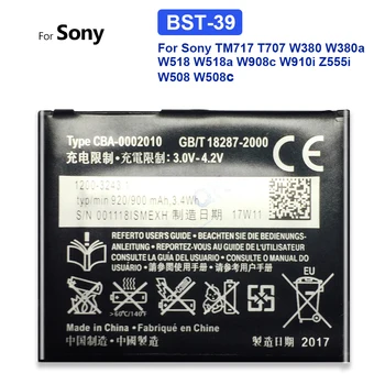 BST-39 Telefon Mobil Baterie Pentru Sony Ericsson TM717 T707 W380 W380a W518 W518a W908c W910i Z555i W508 W508c
