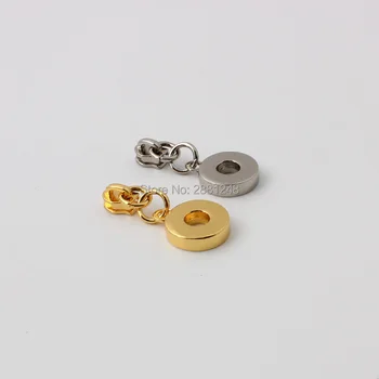 k aur 35x17mm 3# DIY nailon dinți cu fermoar cap + Rotund fermoar slider Placare cu metal accesorii pentru saci,articole de îmbrăcăminte, material textil