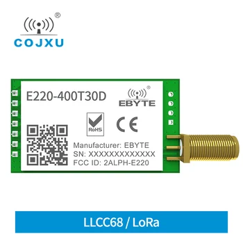 LLCC68 Wireless LoRa Modul 433MHz 470MHz 30dBm 10 km Rază Lungă de RSSI WOR E220-400T30D BAIE Cojxu RF Port Serial de Emisie-recepție