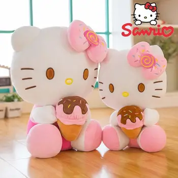Noi Sanrio inghetata Hello Kitty Jucarie de Plus Desene animate Peluche Kawaii Chifle Umplute Papusa Drăguț KT de Dormit Perne Jucării pentru Fete