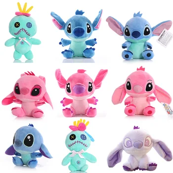 20~25 CM Disney Stitch Jucării de Pluș Albastru, Roz Câteva Modele de Desene animate de Pluș Umplute Păpuși Anime Pluș Ochi de Pluș CUTIE de Jucării pentru Copii