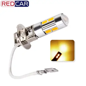 2 buc H3 LED de mare putere Auto becuri cu led-uri Becuri de schimb Pentru Masina Lumina de Ceață Lămpi de Conducere Auto Sursă de Lumină de parcare 12V Amber