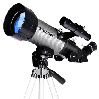 Celestron 70mm Călătorie domeniul de Aplicare DX Portabil Telescop Astronomic Refractor Complet Acoperite de Sticla Optica pentru Incepatori