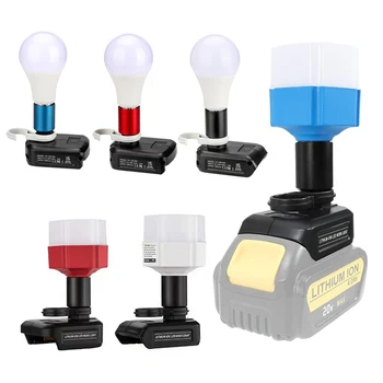 Lampa LED Pentru Makita/Bosch/Dewalt/Milwaukee/Black&Decker 14.4-20V Baterie Li-ion Replacable Lampa de Birou 1200lumen 12W Adaptor Instrument