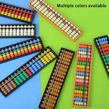 Plastic 17 Coloana Abac cu Margele Colorate de Copii Matematica Aritmetica Numărare Instrument Pentru Elevi, Copii de Grădiniță