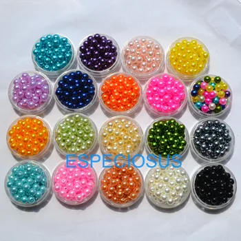 100buc DIY Moda Bijuterii Accesorii de 8MM Margele Acrilice Perla de Plastic de Forma Rotunda 19 Culori Diferite Bratara de Luare de Departamente