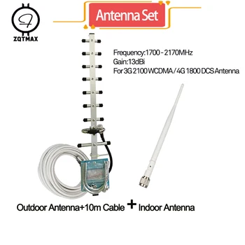 ZQTMAX 13dbi yagi antenă de comunicații pentru 3g 4g repetor UMTS, LTE amplificator de semnal wcdma dcs amplificator de semnal 1700 1800 2100 MHz