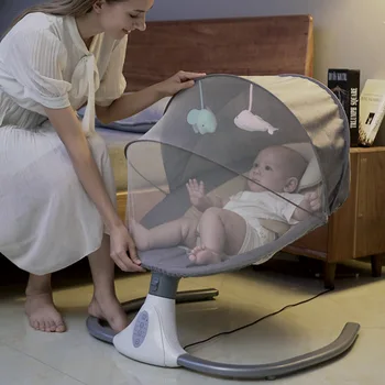Baby Balansoar Electric De La Distanță De Control Electric Leagănul Nou-Născut Confort Scaun Pătuț Copil Scoica Scaun Pat 2022 Noi