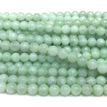 Veemake Verde Jad Jadeit DIY Colier Bratara Cercei Piatră prețioasă Naturale vs Liber Margele Pentru Bijuterii Makin