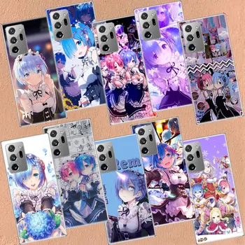 Anime ReZERO Ram Rem Cazul în care Telefonul Pentru Galaxy A02S A03S A12 A22 A32 A42 A52 A72 A13 A23 A33 A53 A73 5G A10S A20S Samsung A81 A91 A3