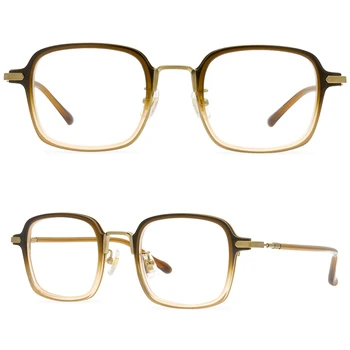 Nișă de lux retro literare de afaceri full-frame de ochelari pentru bărbați și femei