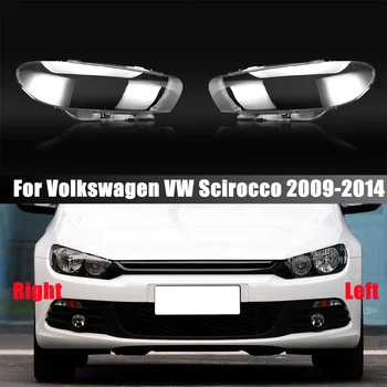 Pentru Volkswagen VW Scirocco 2009-2014 Faruri Capac Transparent Abajur Far Shell Plexiglas Înlocui Original Lentile