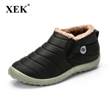 XEK rezistent la apa pentru Femei Pantofi de Iarna Zapada Ghete Blana Cald în Interiorul Antiderapante Jos Ține de Cald Mama Ghete Casual BN Dropshipping ST228