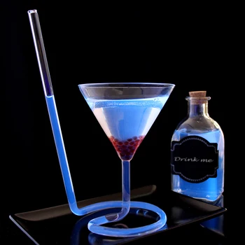 Creative Paie Spirală Pahar De Cocktail Mare Pahar De Cocktail Personalitate Vampir Cupa
