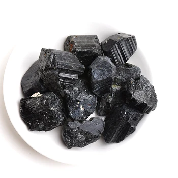 Naturale Turmalina Neagra Piatră Brută Neregulate Cristal Mineral Cristal Reiki De Vindecare De Demagnetizare Acasă Decorare A Colecta Cadouri