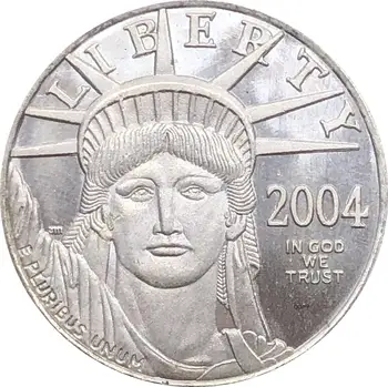 Statele unite ale americii 2004 W Avem Încredere În Dumnezeu Libertatea NE Monedă de 25 de dolari Sfert de Uncie 1/4 OZ Lingouri de Argint Placat cu Copia Monede Comemorative