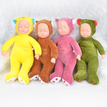 38CM Umplute Papusa Jucării de Pluș Animale pentru Copii pentru Copii Cadou de Vacanță de Desene animate Ursul Somnoros Moale de Dormit Toy