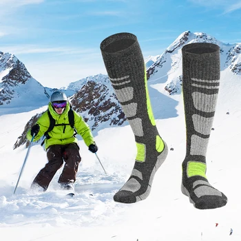 De Schi din lână Șosete Anti Cad Iarna Termice Șosete Drumeții Îngroșat de Schi, Snowboarding Șosete Absorbție de Șoc pentru Accesorii de Sport