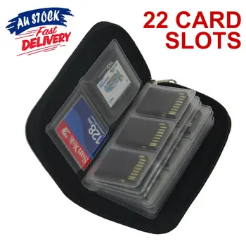 Card de memorie Sac de Depozitare care Transportă Caz, Titularul Portofel 18 Sloturi pentru CF/SD/Micro SD/SDHC/MS/DS Joc Accesorii card de memorie, cutie