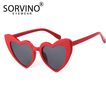SORVINO Inima în Formă de Ochi de Pisica ochelari de Soare pentru Femei Brand Designer Red Retro Lolita Drăguț Cateye Ochelari de Soare Moda 2020 Nuante SP02