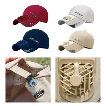Vara Fan Pălărie Bărbați Femei Șapcă De Baseball Bumbac Solid Reglabil Snapback Cap Ventilatorului De Răcire De Sport În Aer Liber Hip Hop Șapcă De Baseball