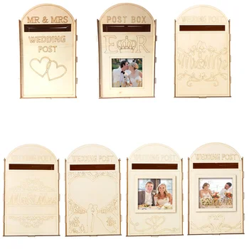 DIY Nunta de Lemn Consumabile Poștală Royal Mail Stil Ornamente de Nunta Cutie poștală Carte de Cutii de Decoratiuni de Nunta