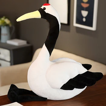 50/80cm Simulare Macara de Pluș Jucării de Pluș Drăguț Realiste de Animale Papusa Pasăre Swan Pernă Canapea Acasă Decor pentru copii pentru Copii Cadouri