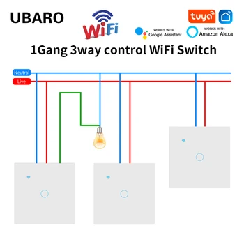 UBARO Standard UE 3 Mod Inteligent Wifi Comutator de Perete Multi Vocală cu Control Timer Funcția de Partajare Funcționează Cu Tuya App Acasă Improvemet