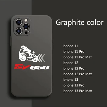 Oficial Original Silicon Telefon Caz Pentru iPhone 11 13 12 Pro Max Pentru Suzuki SV650 SV 650 SV650X SV650S Accesorii pentru Motociclete
