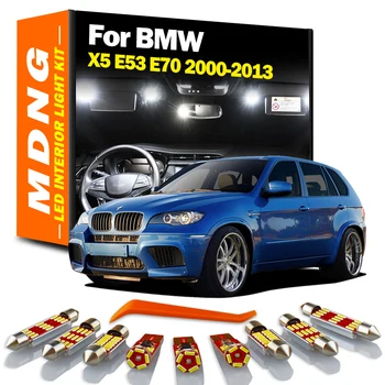 MDNG Canbus Interior Lampa Pentru BMW X5 E53 E70 2000-2012 2013 Vehicul Becuri LED Interior Hartă Dom Kit de Lumina, Nici o Eroare Accesorii Auto