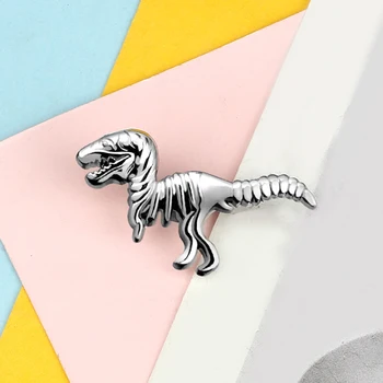 Dinozaur Broșe Desene animate Jurassic Animal Email Ace pentru Copii Sac de Prieteni Tricou Jachete Pin Rever Insigne Moda Bijuterii Cadou