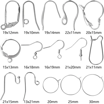 50 Buc/Lot en-Gros Cercei Bijuterii Materiale din Oțel Inoxidabil Cârlig Cercuri Cârlige Pentru Femei, Bărbați Accesorii DIY Cercel Componentă