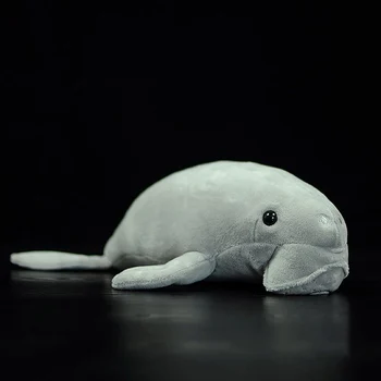 Drăguț Dugong Dugon Moale Umplute, Jucării de Pluș Manatee Papusa Simulare de Pluș Realiste Dudongidae Animale Ocean Modelul Copiii Cadou 36CM