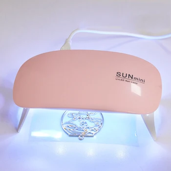 6W Mini Unghii Uscător de Masina Portabil 6 LED-uri UV Manichiura Lampa Acasă Folosiți lac de Unghii Lampa UV pentru Rășină Epoxidică obiecte de Artizanat Uscare Unghii poloneză