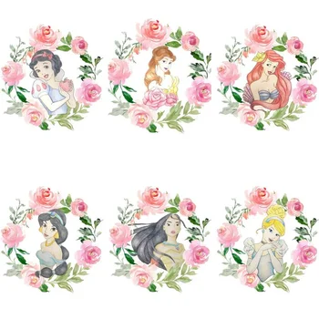 5D DIY Diamant Pictura Disney Coroană de Prințesă Florale Belle, Jasmine, Cenusareasa, Alba ca Zapada Diamant Broderie Mozaic