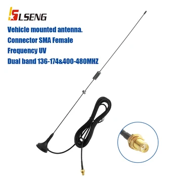 LSENG Vehicul Montat Antena Dual Band UV VHF/UHF 144/430Mhz Antena Două Fel de Radio Conector pentru Kenwood Baofeng UV-5R 888S