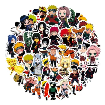50Pcs/set desen Animat Anime Naruto Impermeabil Autocolante Valiza Masina un depozit de bagaje Skateboard Chitara Laptop Steakuri Copil Jucărie pentru Copii Cadouri