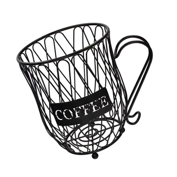 Universal Cafea Capsule De Depozitare Coș Ceașcă De Cafea Coș De Epocă Cafea Pod Organizator Suport Negru Pentru Acasă Cafe Hotel