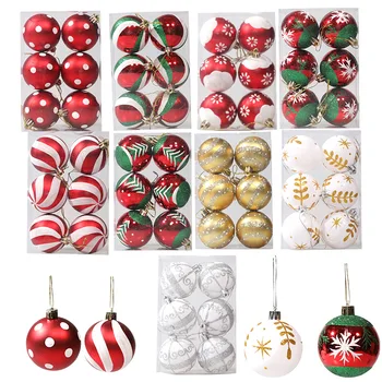 6pcs/cutie Bile de Crăciun Bomboane Carja Ornamente pentru Bradul de Crăciun Agățat Pandantive Petrecere Acasă Decor 2022 Cadou de Anul Nou, Noel Navidad