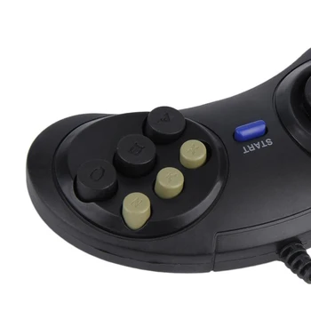 Clasic cu Fir Cu 6 Butoane Joypad se Ocupe de Controler de Joc Pentru SEGA MD2 Mega Drive Jocuri Accesorii Telecomandă Universală