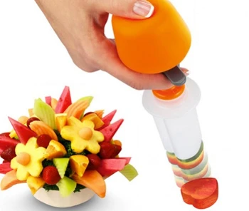Creative DIY Plastic Presse Tăiere de Fructe Slicer Alimentare Vegetarian Decorator Gadget-uri de Bucătărie Accesorii pentru Instrumente
