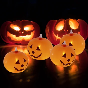 3pcs Dovleac de Halloween Fantoma cu LED luminos baloane Halloween balon cu Lumina gonflabil toy Petrecere de Halloween decor bile