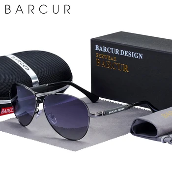 BARCUR ochelari de Soare Barbati Original Polarizată Lumina Albastra Anti-Protecție pentru Bărbați Ochelari de Soare pentru Femei-Pilot UV400 Ochelari