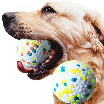Popcorn Minge de Câine Jucărie Mare elasticitate Ușor Minge Solida Rezistenta La Muscatura de Caini Mesteca Curățarea Dinților Mingea Jucării Câine Consumabile