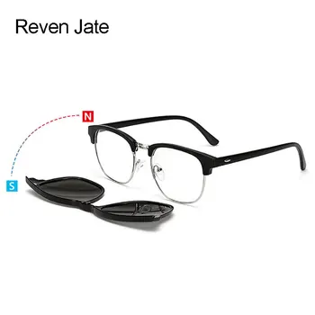 Reven Jate Magnetice, ochelari de Soare Clip-on Polarizat Umbrele de soare pentru Bărbați și Femei pline de culoare de Acoperire Oglinda Termina Sunwear