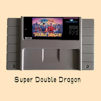 Super Double Dragon statele UNITE ale americii Versiunea de 16 biți Mare Gri Carte de Joc Pentru NTSC Joc de Jucător