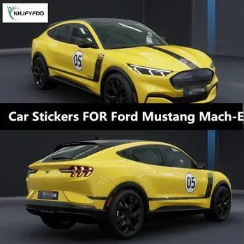 Noi Personalizate, Autocolante Auto PENTRU Ford Mustang Mach-E Trupul Decor de Moda Sport Decalcomanii Folie Accesorii